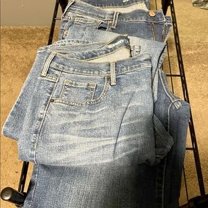 Mid rise boot cut old navy jeans
